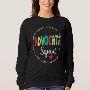 Moletom Seja gentil Incluir Autismo Advocate Esquadrão Pro