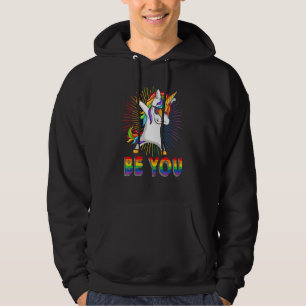 Moletom Seja Lgbt Gay Lésbica Você Dabbing Unicorn Pride A