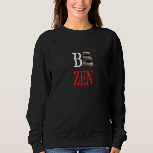 Moletom Seja Rocha de Empilhamento de Meditação Zen Buda Y (Frente)