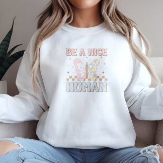 Moletom Seja Um Bom Motivador Humano Dizendo Boas Vibas