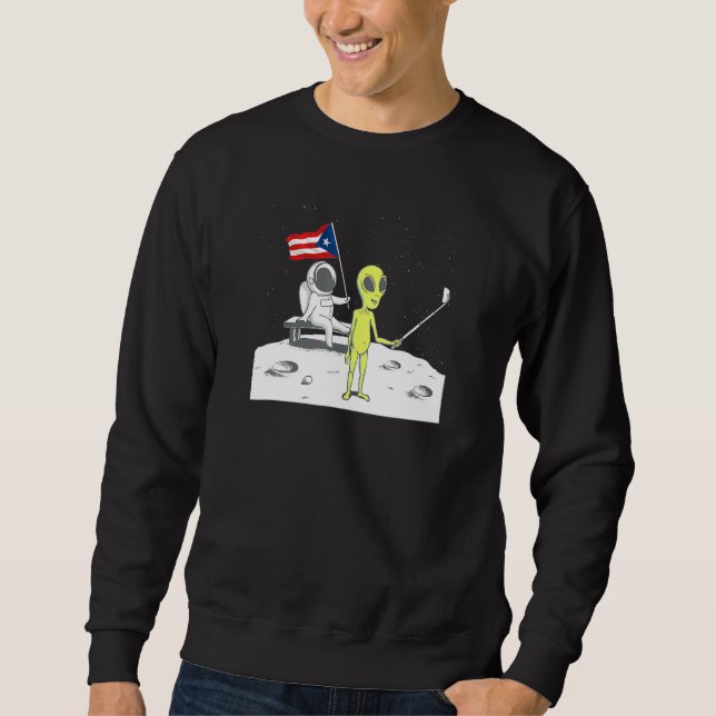 Moletom Seleção de alienígena Estilo Retro Estilo Boricua  (Frente)