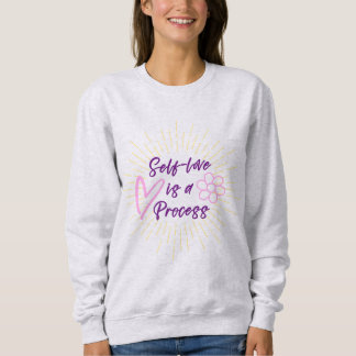 Moletom Self Love é um Sweatshirt Purple e Rosa