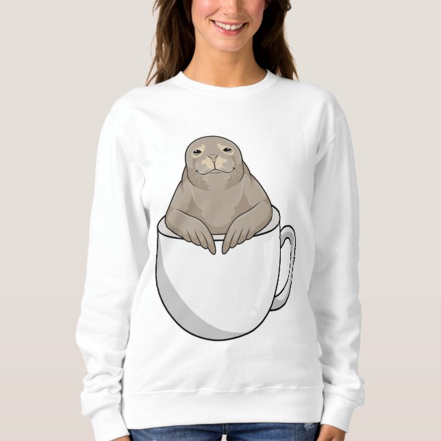 Moletom Selo com xícara de café (Frente)