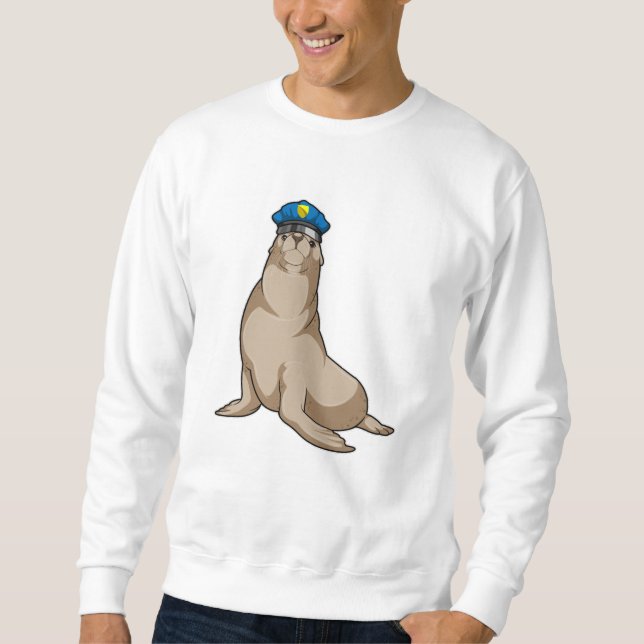 Moletom Selo como agente da polícia (Frente)