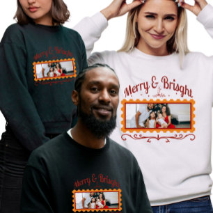 Moletom Selo de Natal com Foto Personalizada da Família