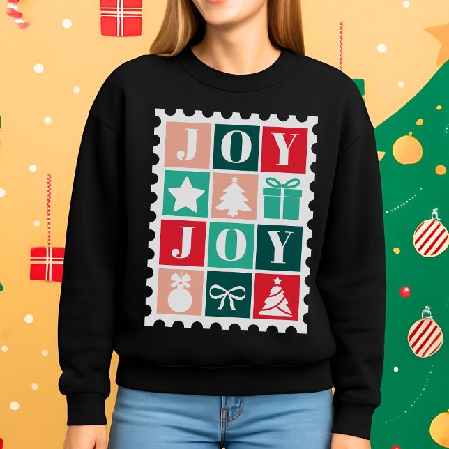 Moletom Selo de Natal Retro Joy (Criador carregado)