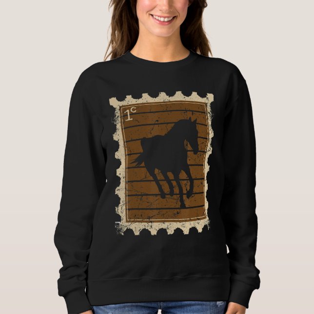 Moletom Selo Postal Com Um Cavalo 3 (Frente)