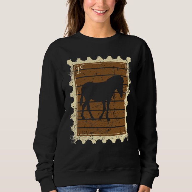Moletom Selo Postal Com Uma Zebra (Frente)