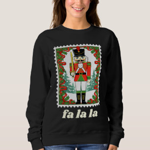 Moletom Selo Postal de Natal Fa La La Nutcracker