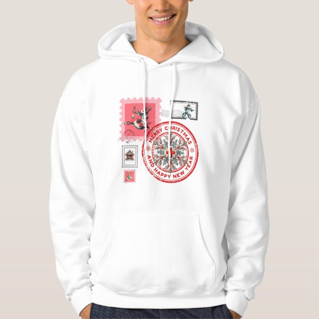 Moletom Selos de Natal com Tema Médico e Clipart de Feriad (Frente)