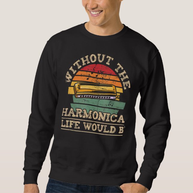 Moletom Sem A Harmonica A Vida Seria Um Músico Flagrante D (Frente)