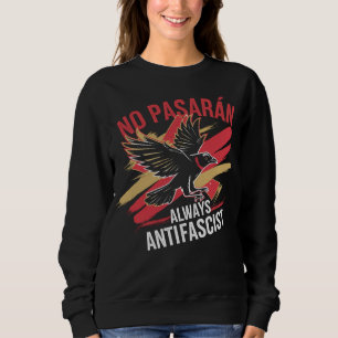 Moletom Sem Ativista Político Antifascista Pasaran Liberda
