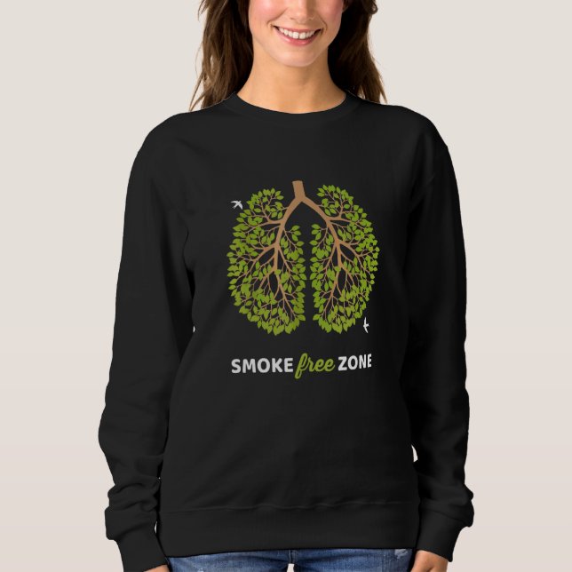 Moletom Sem Fumar Zona Sem Fumar Para O Mundo Sem Cigarro  (Frente)