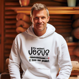 Moletom SEM JESUS? SEM PONTO! Christian Faith Cote Men