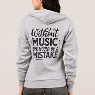 Moletom Sem música a vida seria um erro