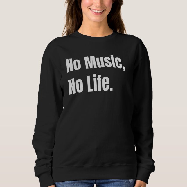 Moletom Sem Música Sem Vida (Frente)