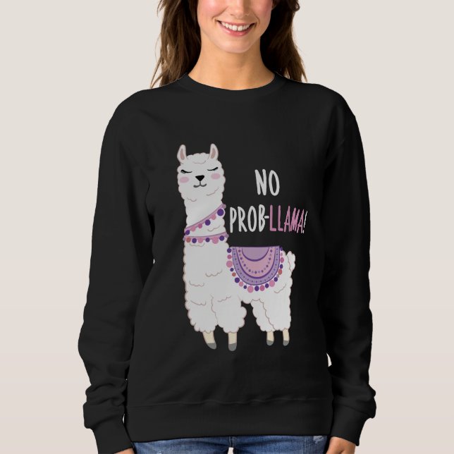 Moletom Sem Problemas Llama (Frente)