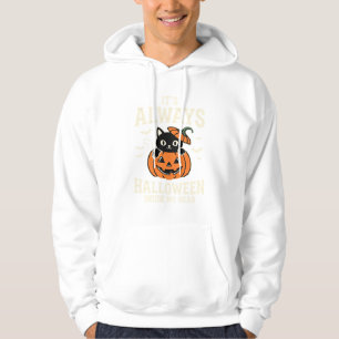Moletom Sempre design de abóbora de gato preto do Hallowee