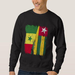 Moletom Senegal Togo Meia Bandeira Senegaleses Raízes Togo