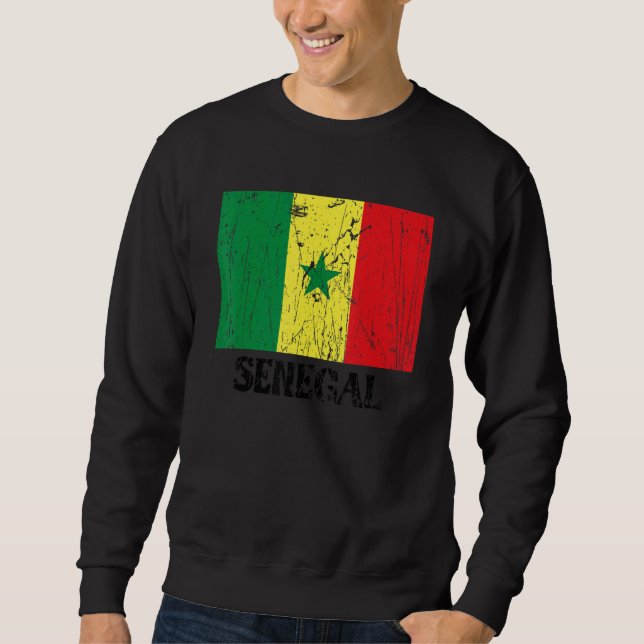 Moletom Senegalese Senegal Flag Pride Senegalese Flag (Frente)