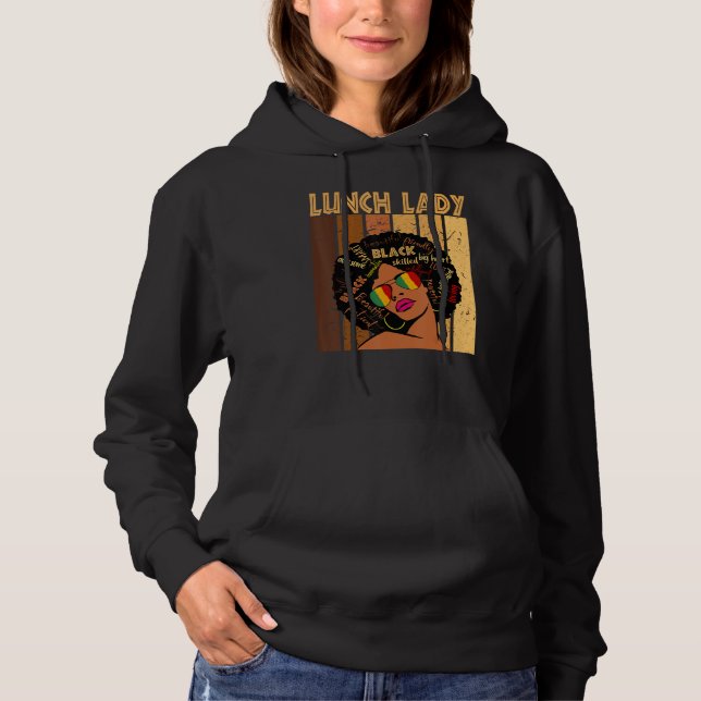 Moletom Senhora Afro-Americana Negra (Frente)