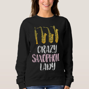 Moletom Senhora Saxofone Louca Saxofone Fofo