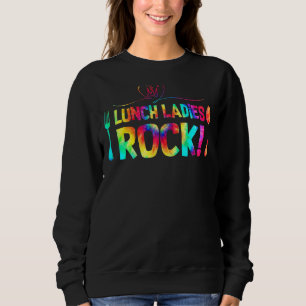 Moletom Senhoras do almoço Rock Tie Dye Lunch Lady Squad B