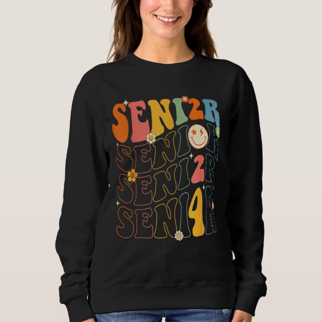 Moletom Senior 2024 Retro Class of 2024  Back To School Gr (Frente)