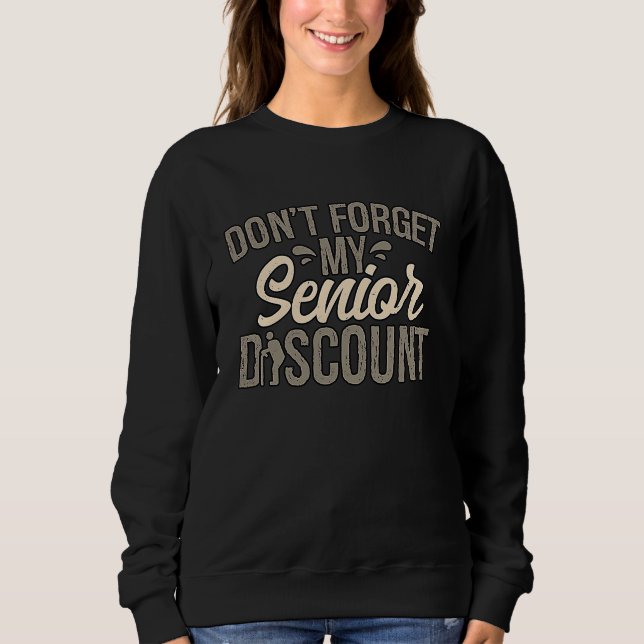 Moletom Senior Discount Old People Retirement Grandma Gran (Frente)
