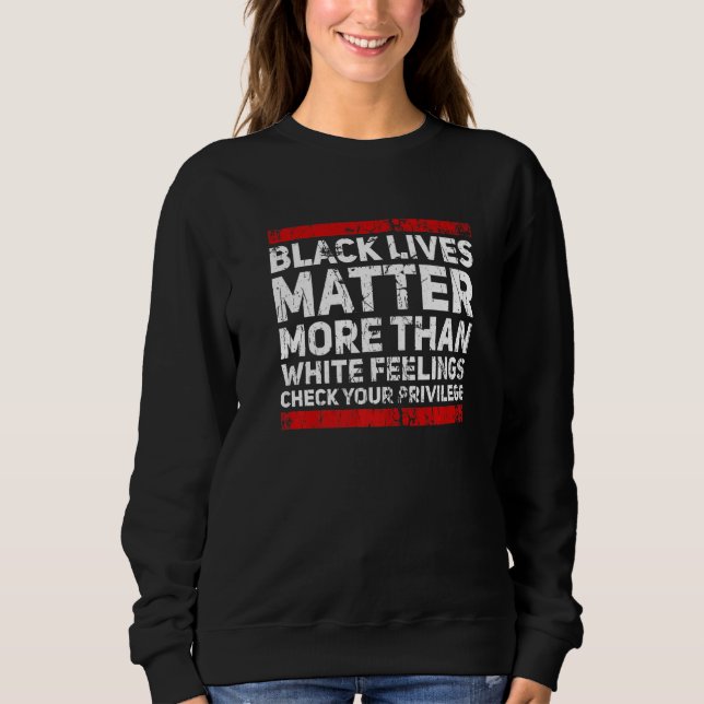 Moletom Sentimentos das Vidas Negras Afro-Americano Histór (Frente)