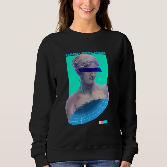 Moletom Sentimentos Difíceis Emo Vaporwave Estética Escult (Frente)