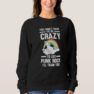 Moletom Ser louco para gostar de Punk Rock Punk Rock  