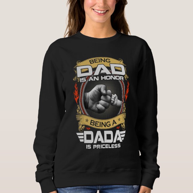 Moletom Ser Pai É Uma Honra Ser Dada Não Tem Preço (Frente)