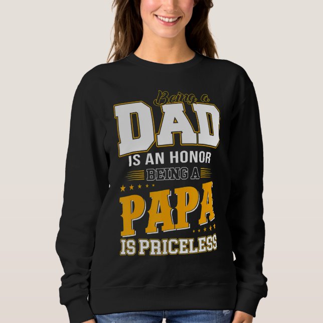 Moletom Ser Pai É Uma Honra Ser Um Papa É Imprestável (Frente)