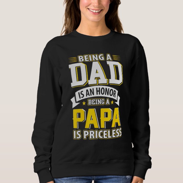 Moletom Ser Pai É Uma Honra Ser Um Papa É Imprestável (Frente)