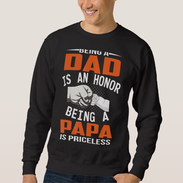 Moletom Ser Pai É Uma Honra Ser Um Papa É Imprestável (Frente)