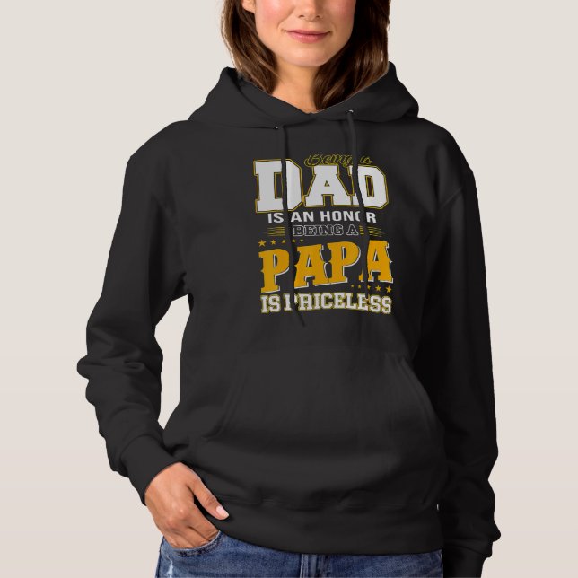 Moletom Ser Pai É Uma Honra Ser Um Papa É Imprestável (Frente)