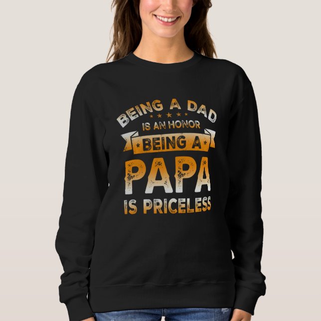 Moletom Ser Pai É Uma Honra Ser Um Papa É Imprestável (Frente)