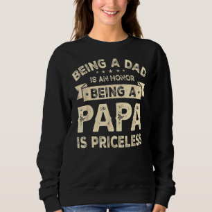 Moletom Ser Pai É Uma Honra Ser Um Papa É Imprestável