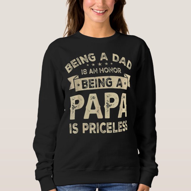 Moletom Ser Pai É Uma Honra Ser Um Papa É Imprestável (Frente)