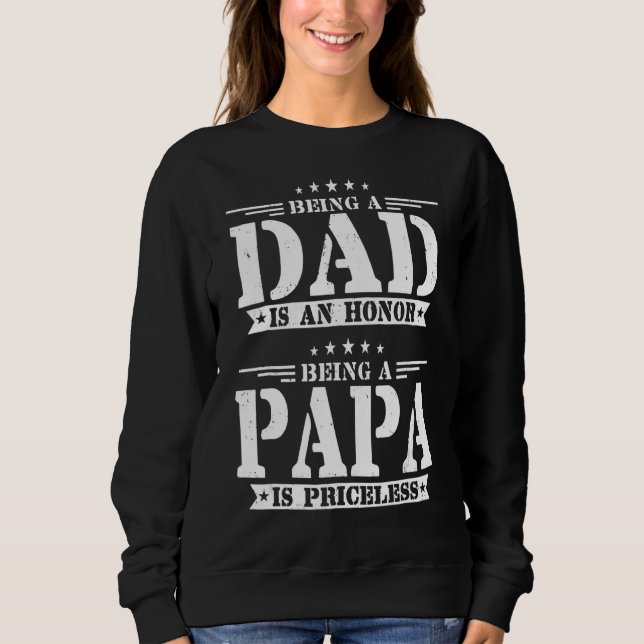 Moletom Ser Pai É Uma Honra Ser Um Papa É Imprestável (Frente)