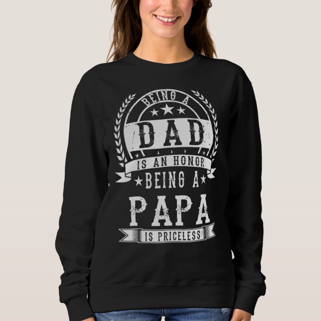 Moletom Ser Pai É Uma Honra Ser Um Papa É Imprestável (Frente)