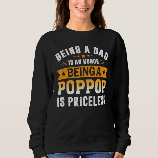 Moletom Ser Um Pai É Uma Honra Ser Um Pop É Priceles (Frente)