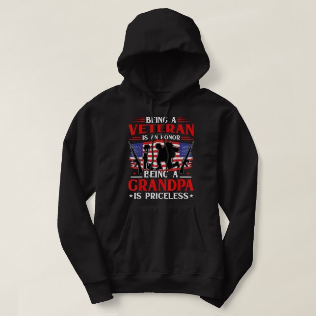 Moletom Ser um Veterano é uma honra Ser um Vovô é Imperati (Frente do Design)