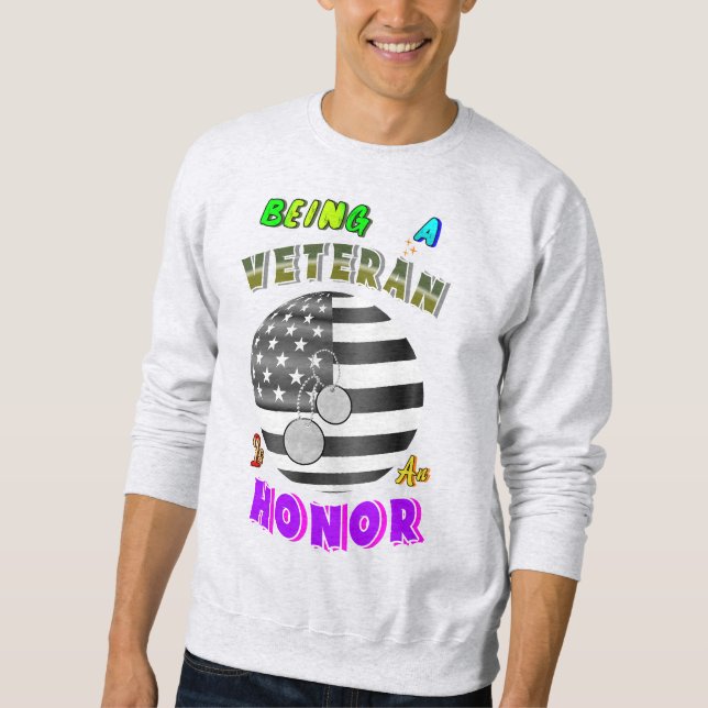 Moletom Ser Veterano É Uma Honra (Frente)