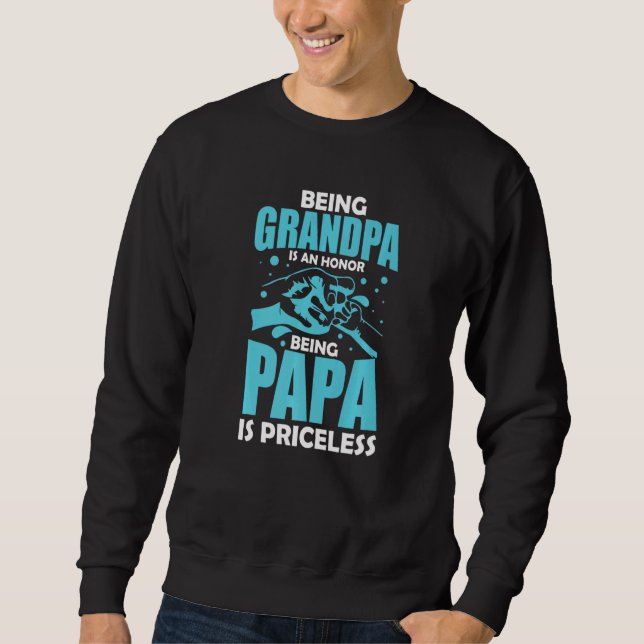 Moletom Ser Vovô É Uma Honra Ser Papa É Imprestável (Frente)