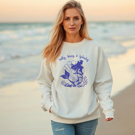 Moletom Sereia Havaiana-Salty, Sassy & Splashy Blue