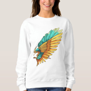 Moletom "Serene Angel Design Art - Gráfico Forte de