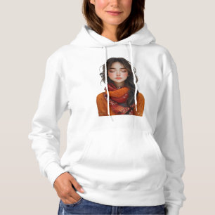 Moletom Serene Beauty - Retrato Ilustrado de Paz Interior