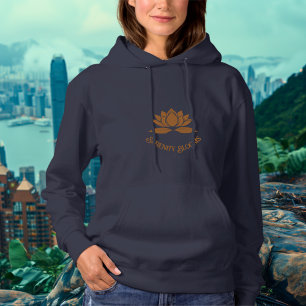 Moletom Serenidade - Design de Flor de Lótus Cobre